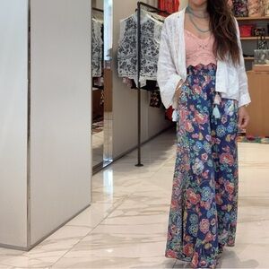 Johnny Was wild leg silk pant